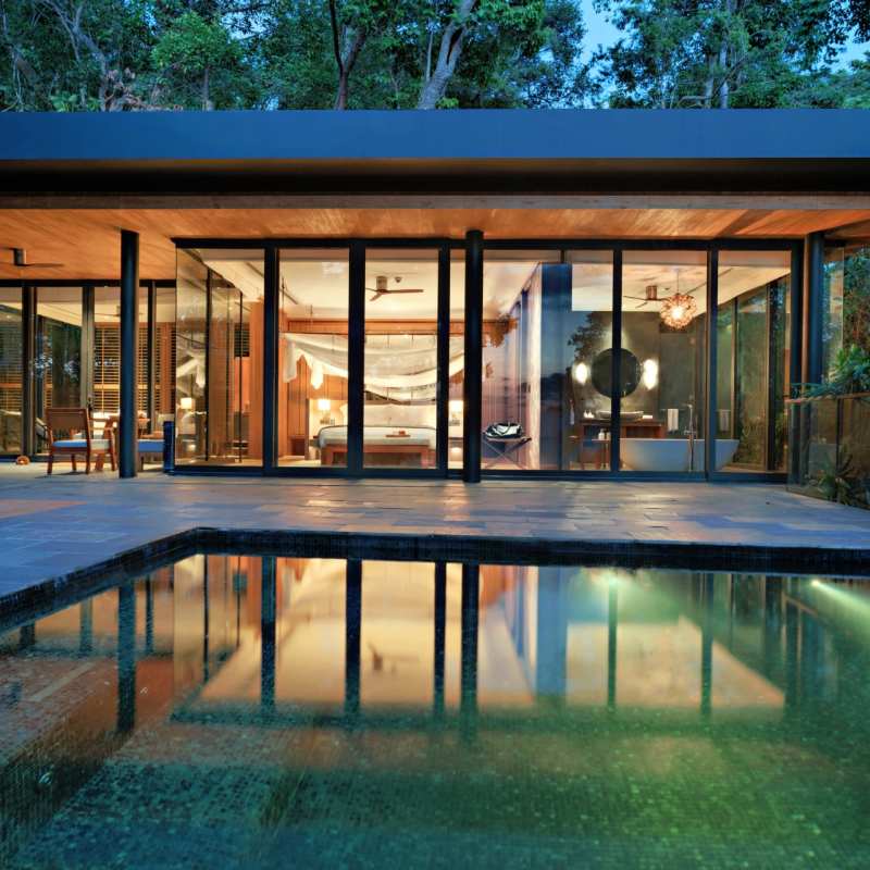 Ocean Pool Villa Suite at Night  - 
