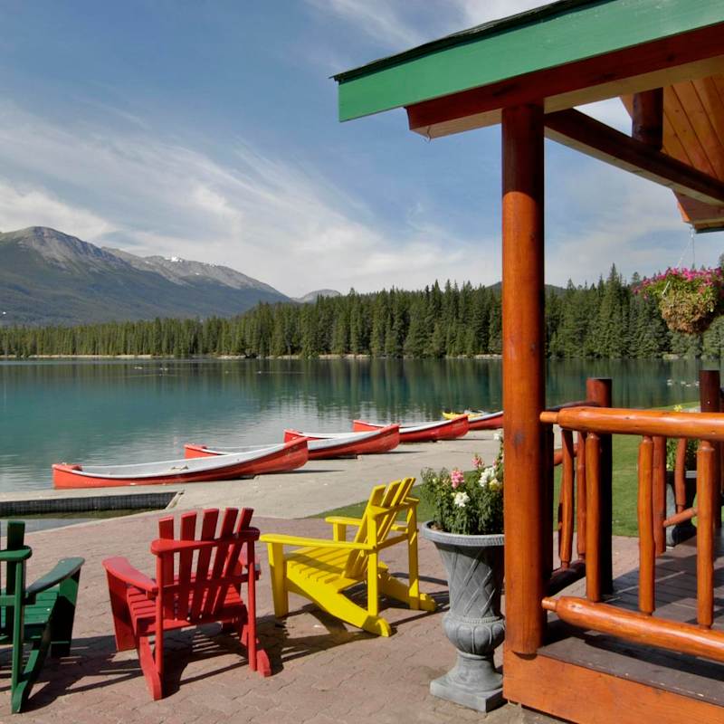 Boathouse at Fairmont Jasper Park Lodge