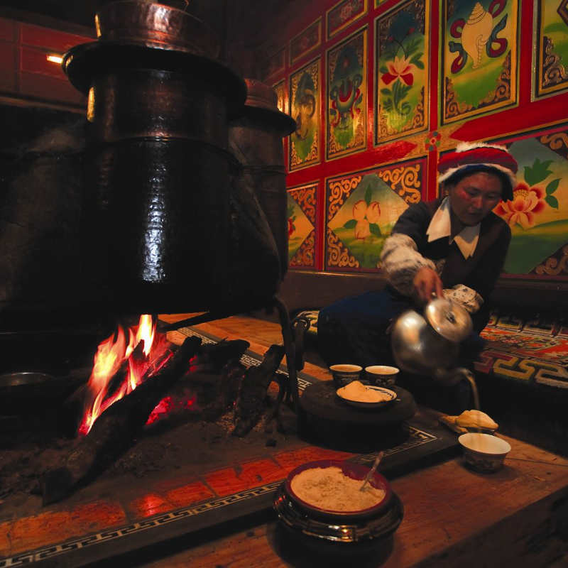 Tea with the locals - Banyan Tree Ringha
