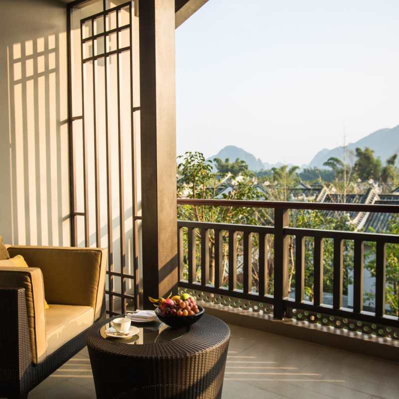 Balcony view - The Banyan Tree Yangshuo
