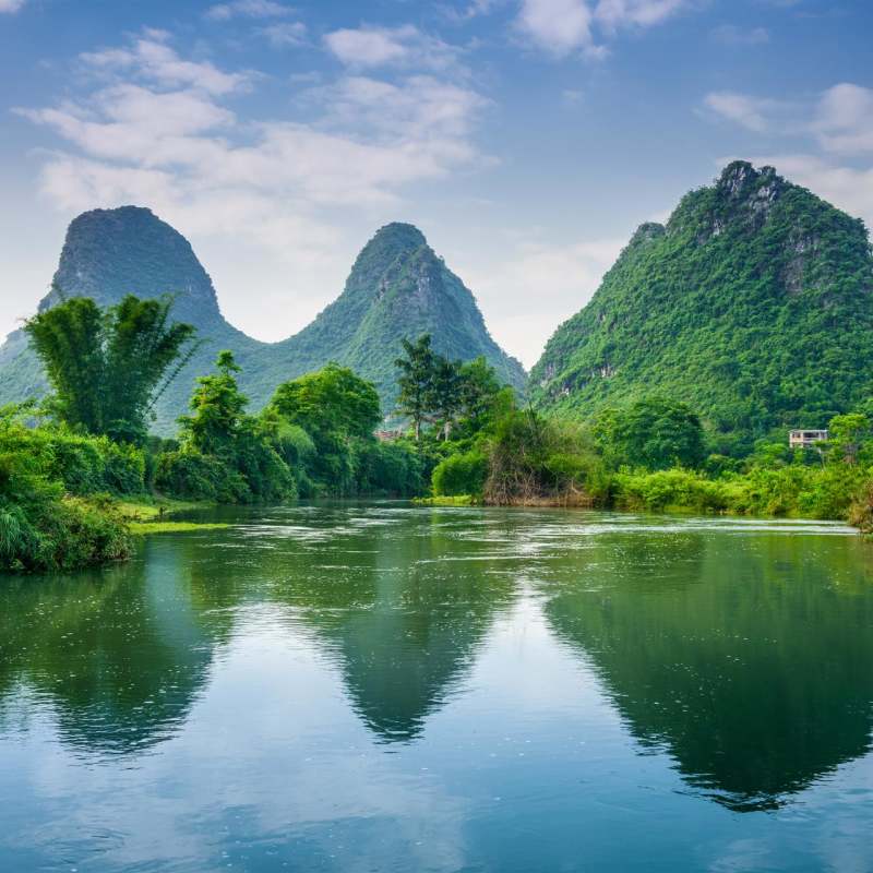 Limestone karts in Guilin - Rural China