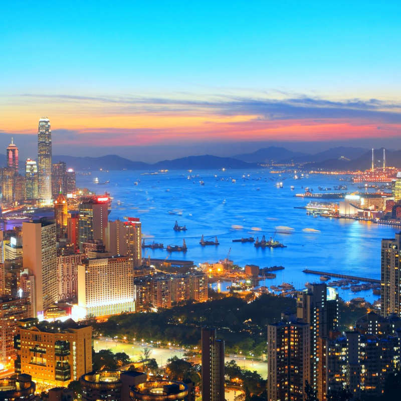 Harbour in Hong Kong - Rural China