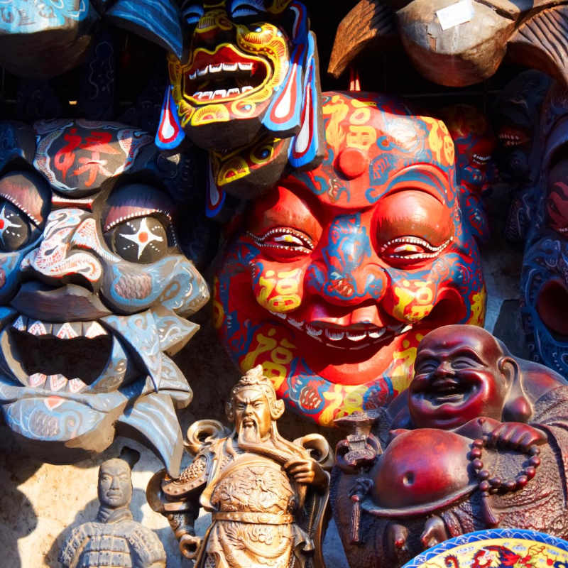 Masks in Beijing - A Honeymoon to China 