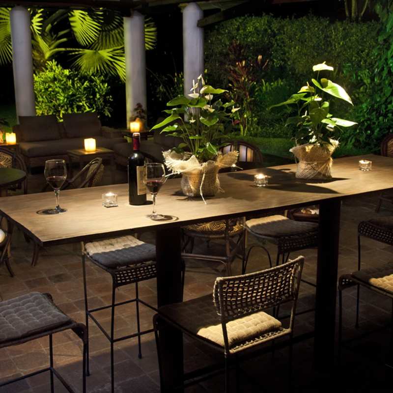 Outside dining - Hotel Boutique Sazagua