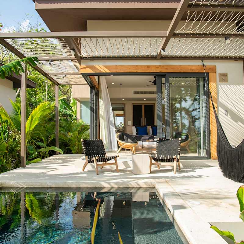Private plunge pool Ninta Bungalow - Nantipa 