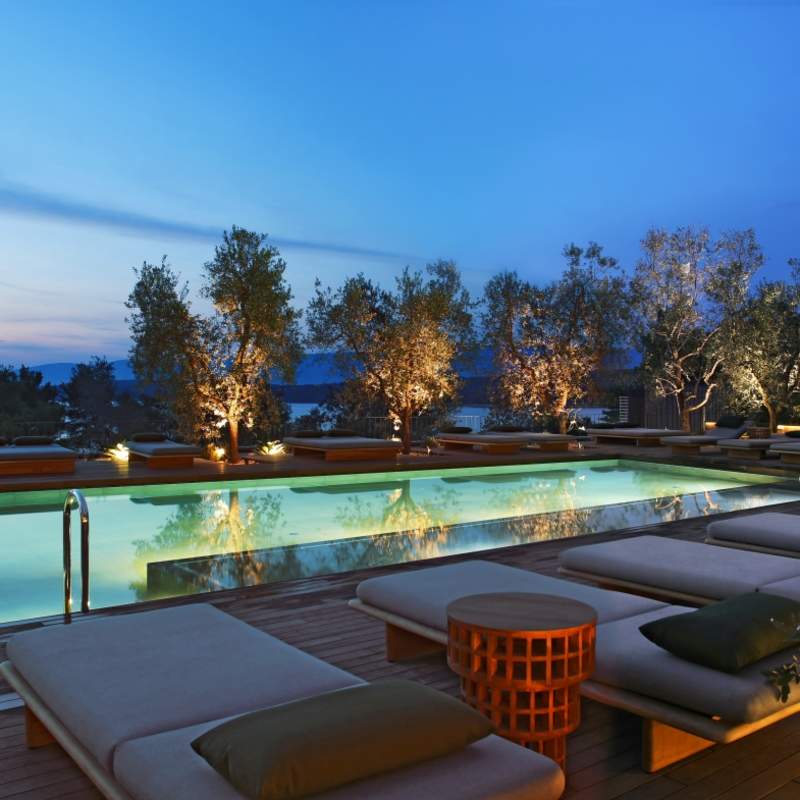 Pool at night 