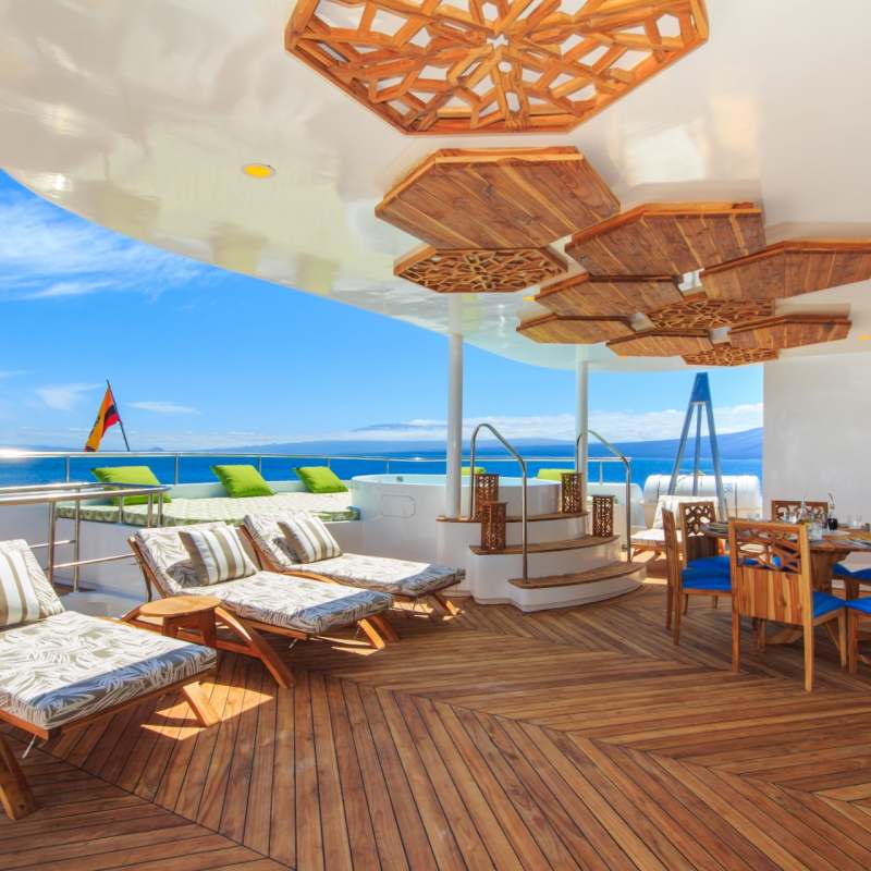 Sky deck and lounge with Jacuzzi 