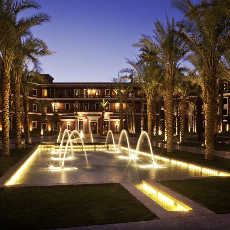 Courtyard at Night - Sofitel Legend Old Cataract Aswan