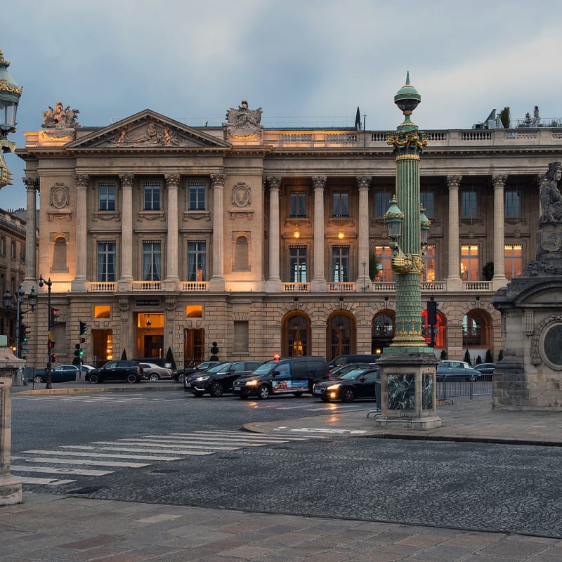 Exterior by night - Hotel de Crillon, A Rosewood Hotel