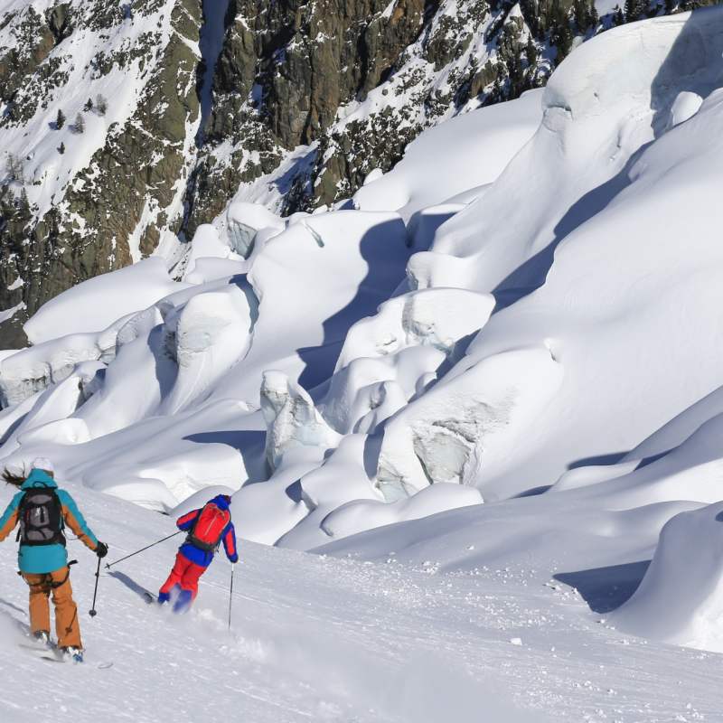 Skiing Grands Montets - Hotel Heliopic 