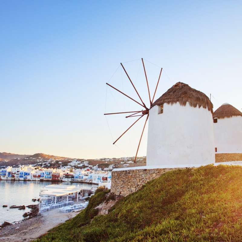 Mykonos windmills - Classic Greek Islands