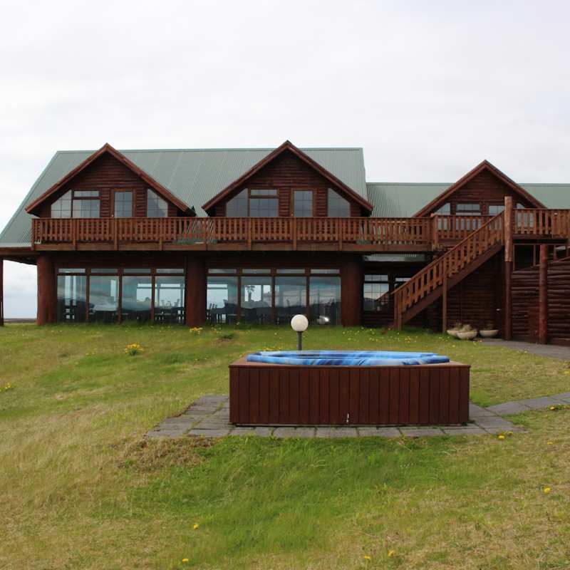 Exterior and hot tub  