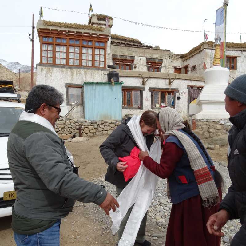 Greeting of Guests - Snow Leopard Lodge
