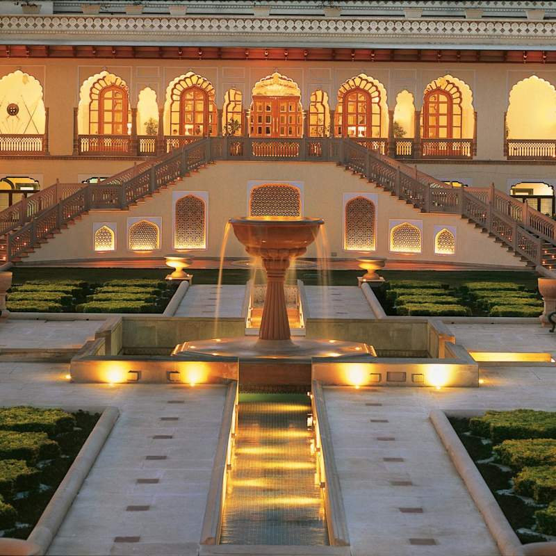 The Palace Courtyard - Taj Rambagh Palace