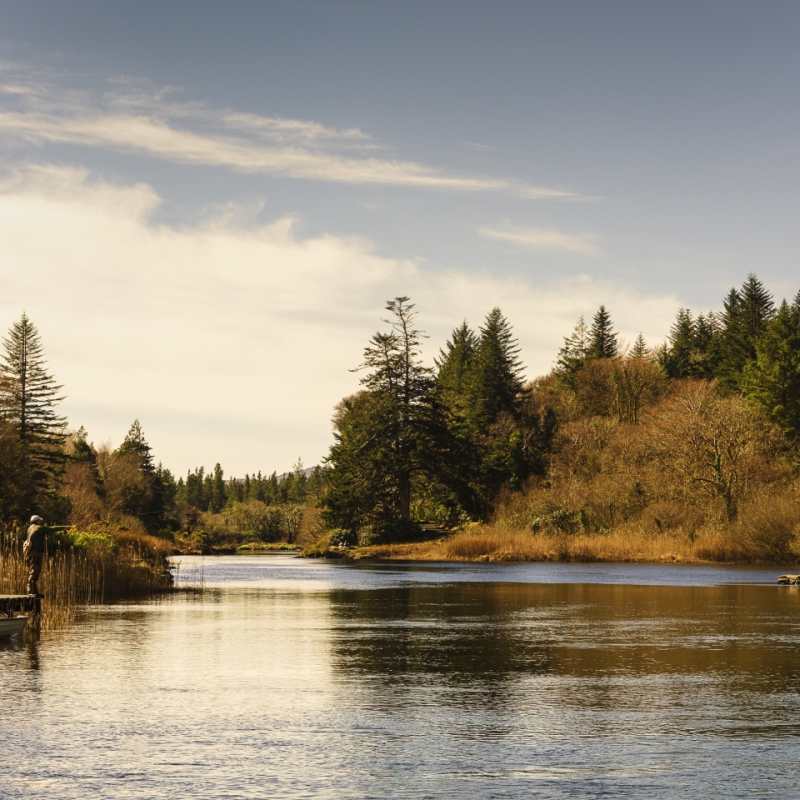 Fishing on the river - Ballynahinch Castle