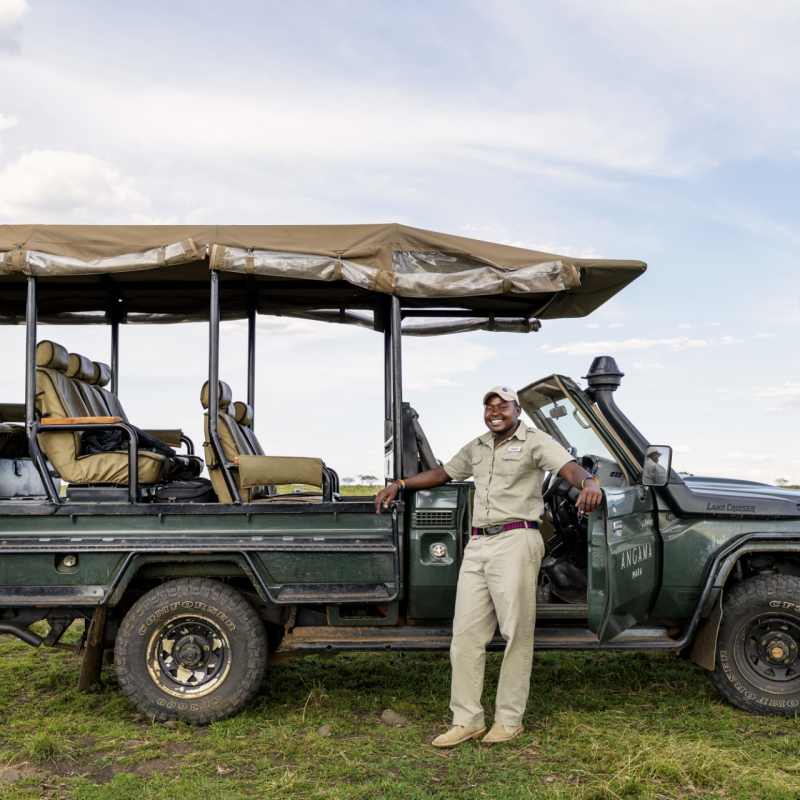 Angama Safari Camp - Dedicated Guide and Vehicle 