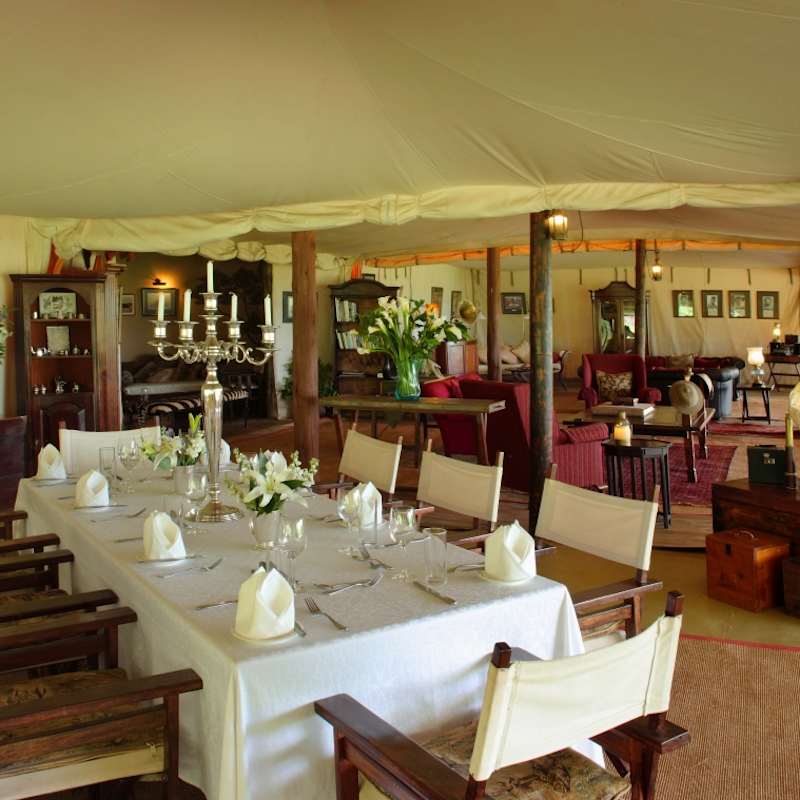 Mess tent - Cottar's 1920 Safari Camp
