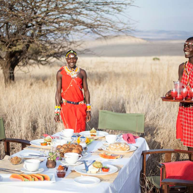 Bush breakfast - Lewa House 