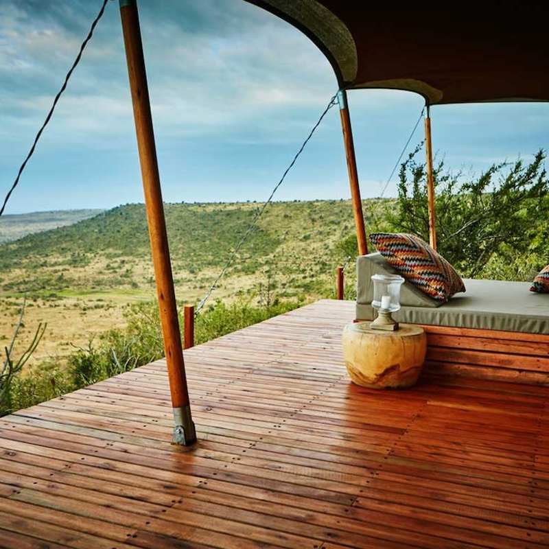 Tented room veranda 
