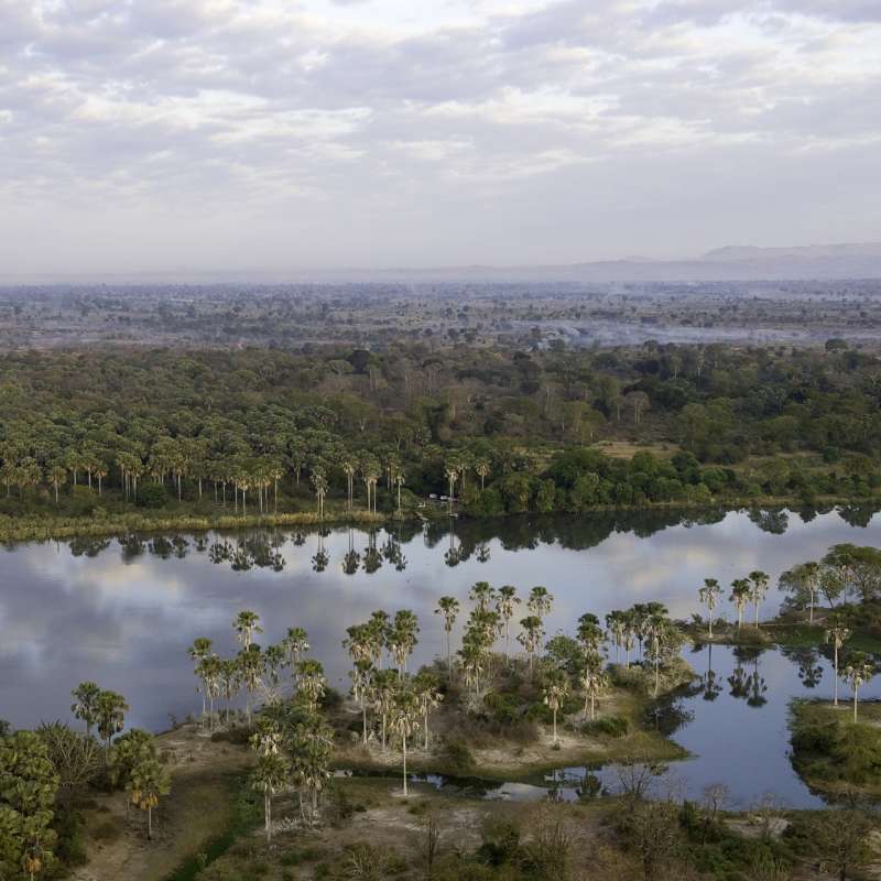 Aerial view of Liwonde National Park 