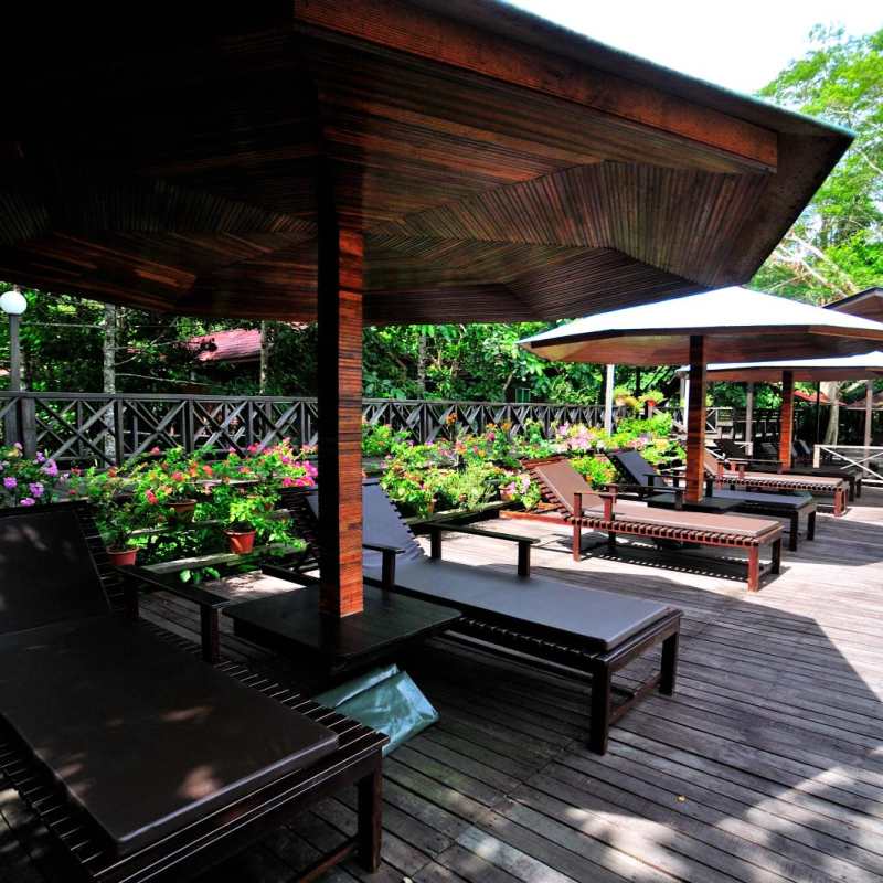 Sun Deck - Kinabatangan Riverside Lodge