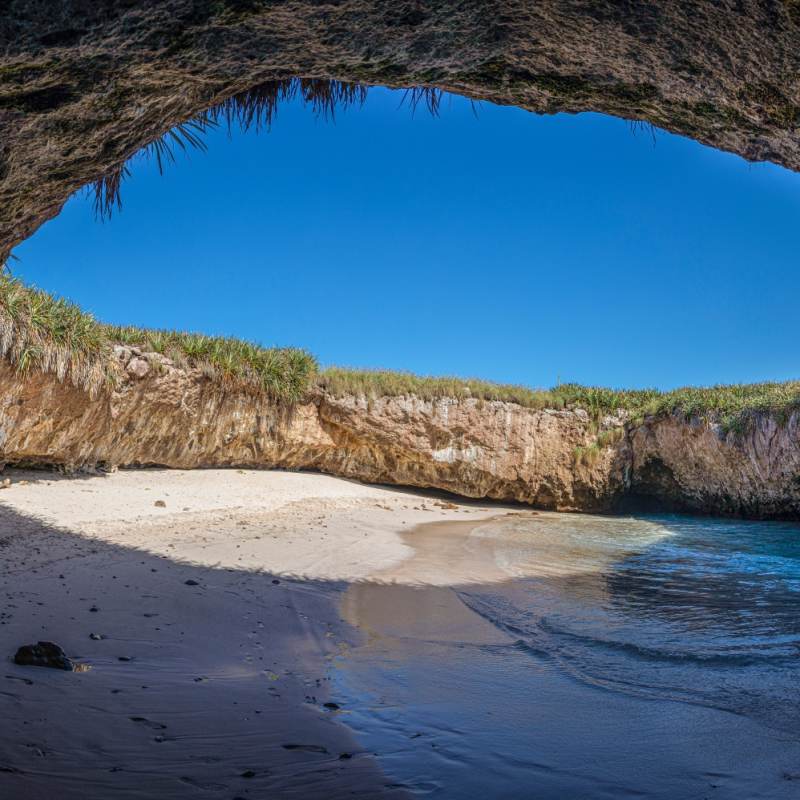 Hidden Beach in the Marietas Islands 