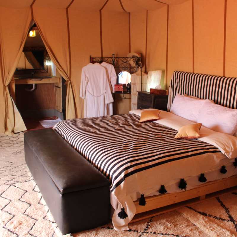 Tent interior - Desert Luxury Camp