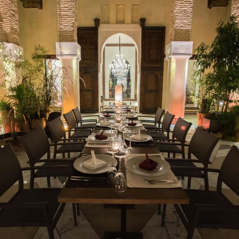 Dinner Set Up - Karawan Riad