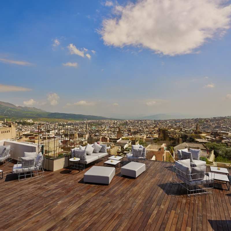 Roof terrace view - Riad Fes