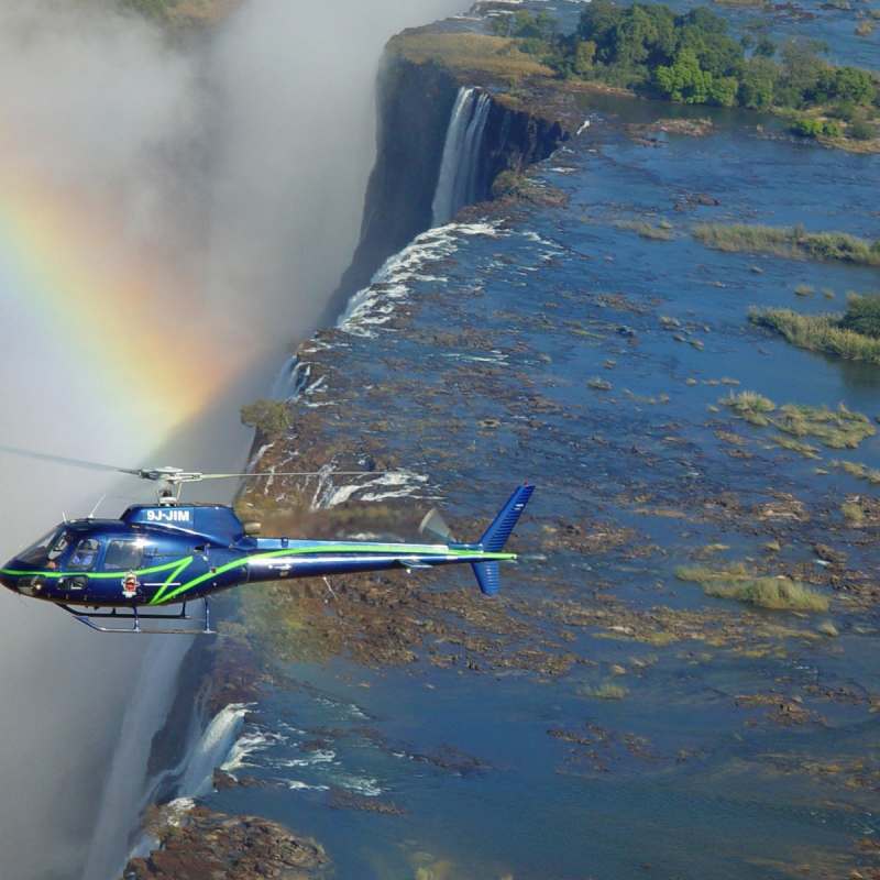Helicopter flight over the Falls  - Luxury Southern Africa: Victoria Falls, Sabi Sands and Mozambique beach
