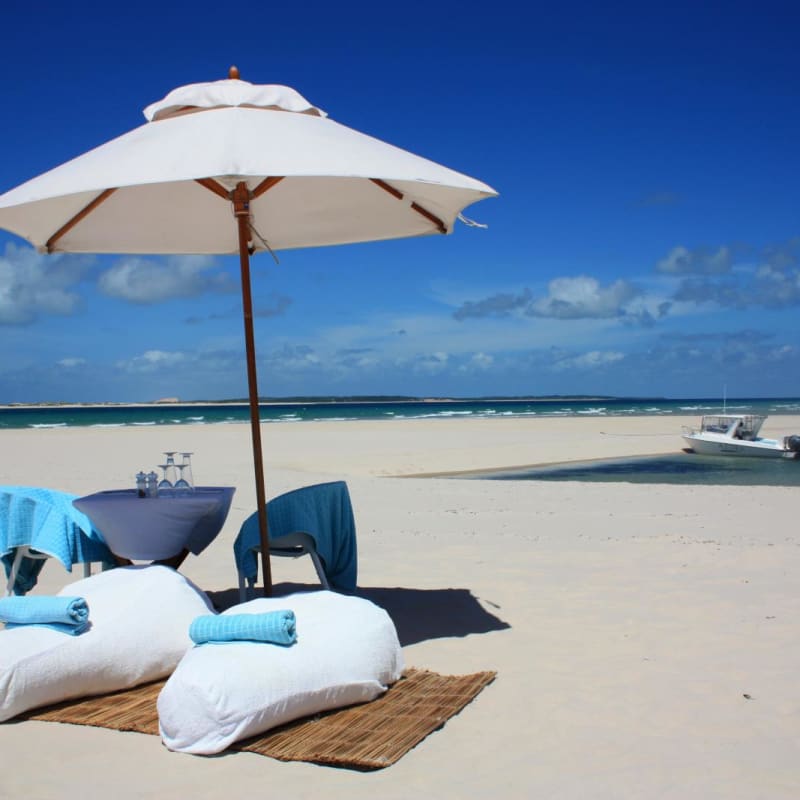Picnic on Pansy Island  - Luxury Southern Africa: Victoria Falls, Sabi Sands and Mozambique beach