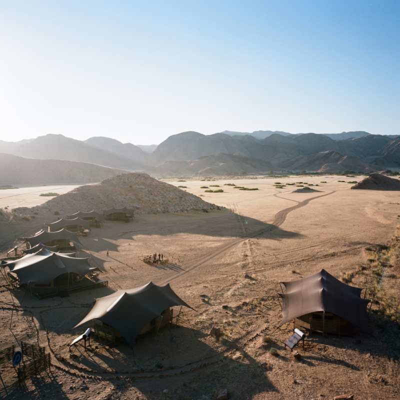 Aerial View of Camp - Hoanib Valley Camp