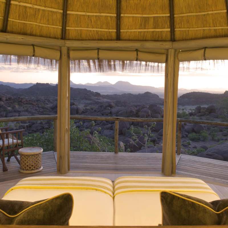 Bedroom with a view - Mowani Mountain Camp