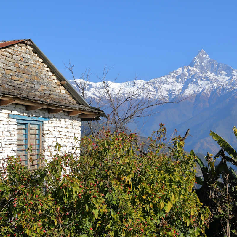Views along Annapurna Range - Basanta Lodge 