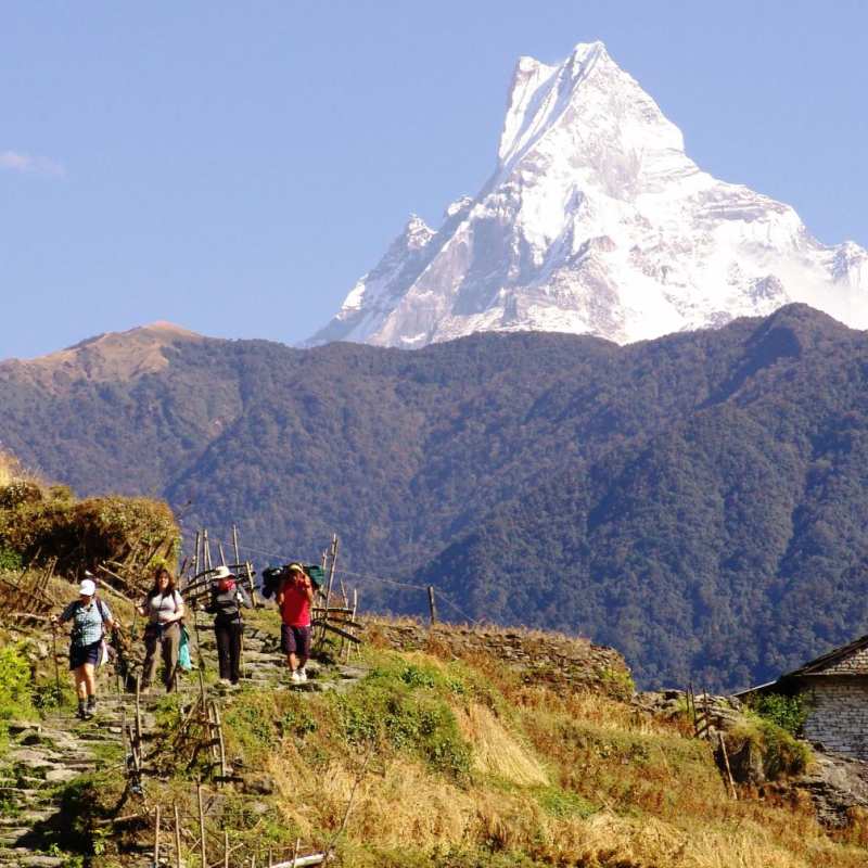 Annapurna Mountains  - On a high in Nepal