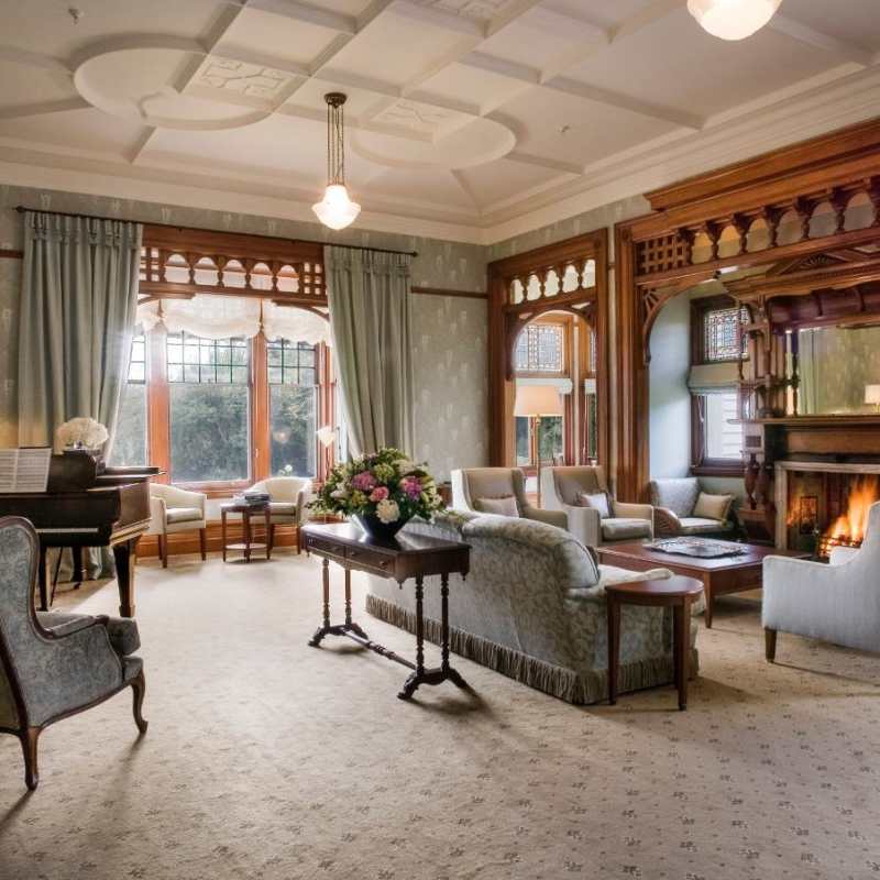 Winter Drawing Room - Otahuna Lodge 