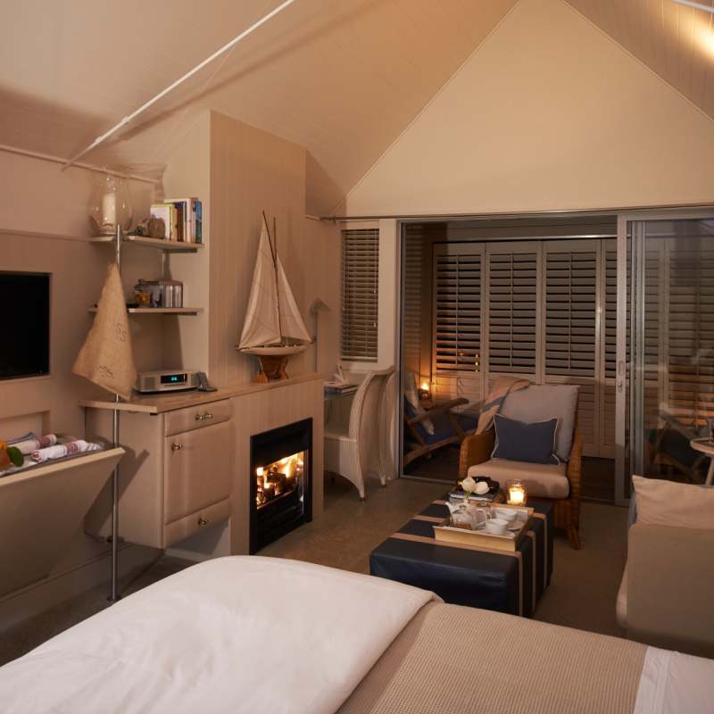 Room at Night - The Boatshed 