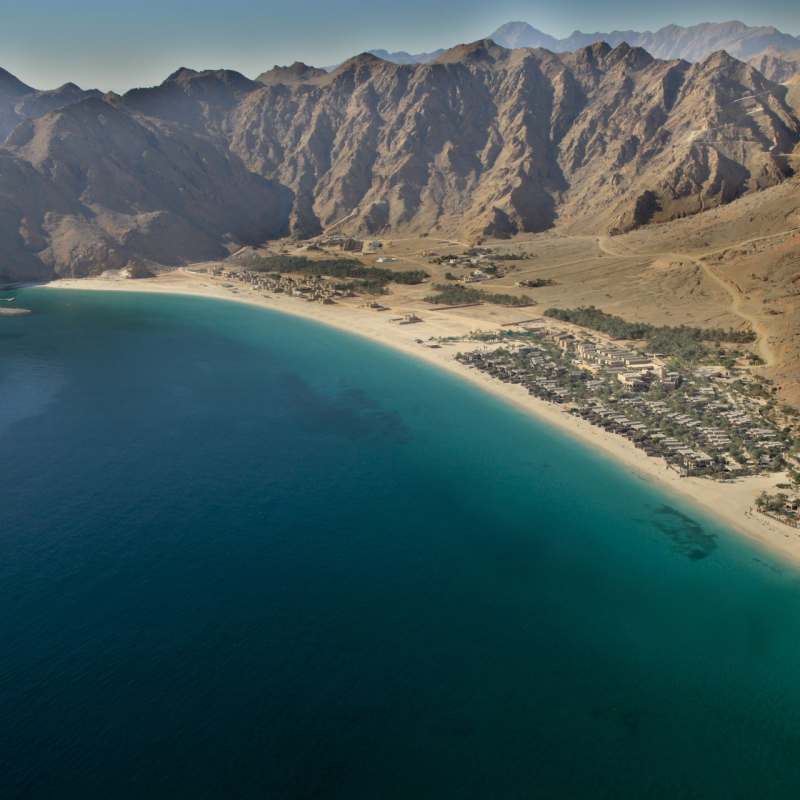 Aerial View - Six Senses Zighy Bay