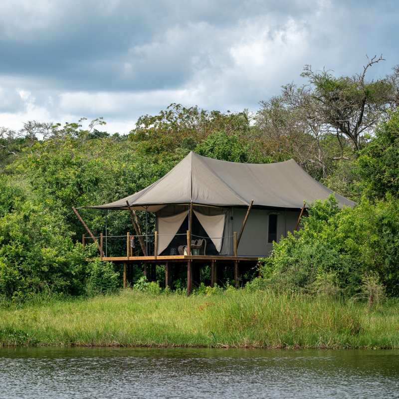Camp exterior at Magashi Camp 