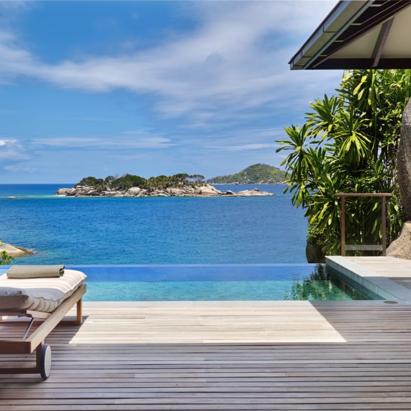 Ocean Front Pool Villa Deck  