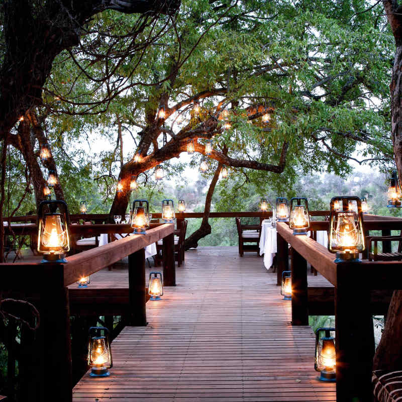 Dining Deck - Londolozi Private Game Reserve