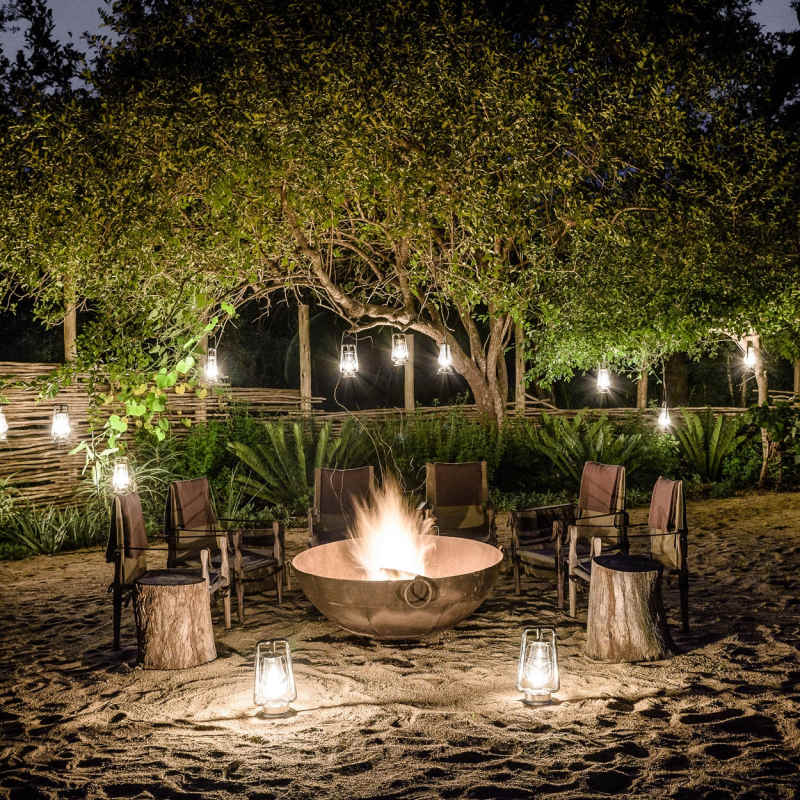 Firepit at Singita Ebony 
