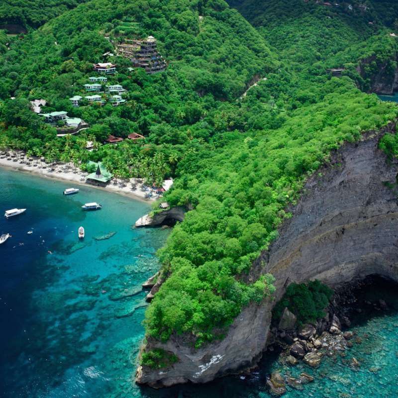 Aerial View - Jade Mountain