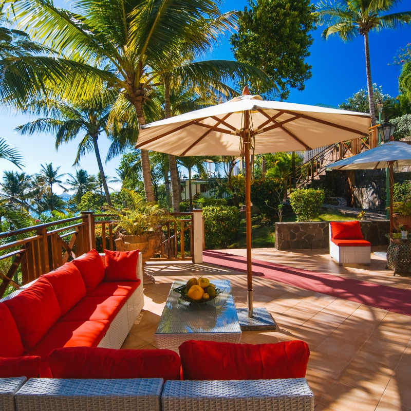 Blue Tropic Restaurant Terrace - Bequia Beach Hotel
