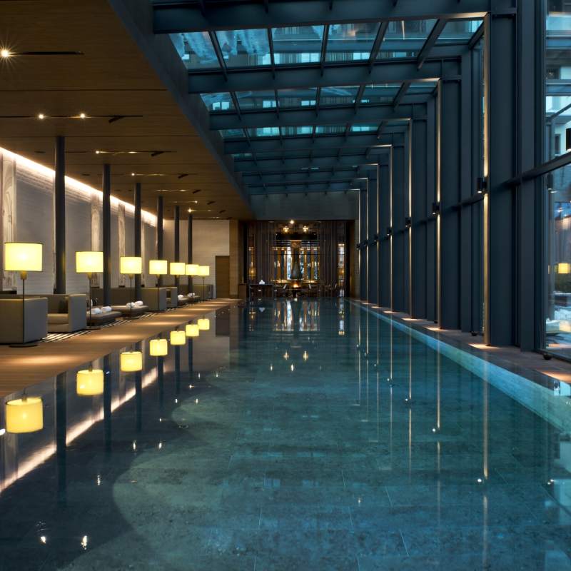Indoor pool - The Chedi Andermatt