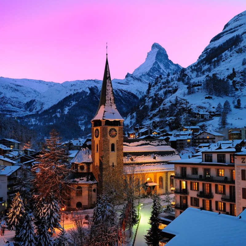 Ski Switzerland by Glacier Express Train