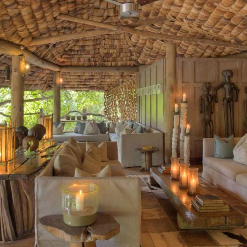 Guest Lounge - Lake Manyara Tree Lodge