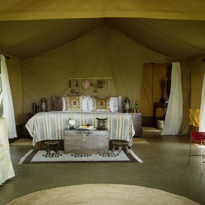 Tent interior - Dunia Camp