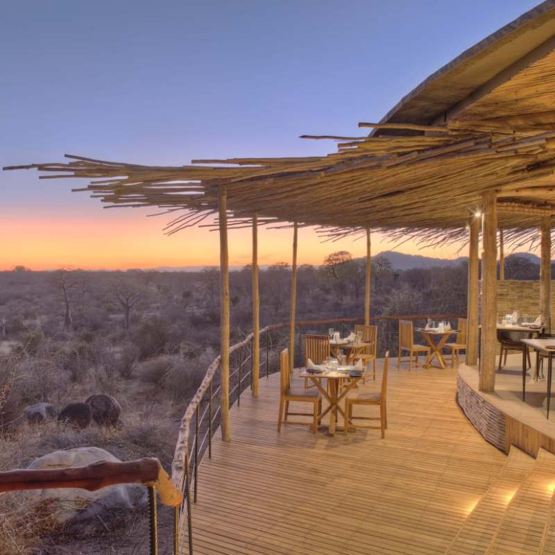 Jabali dining area - Jabali Ridge