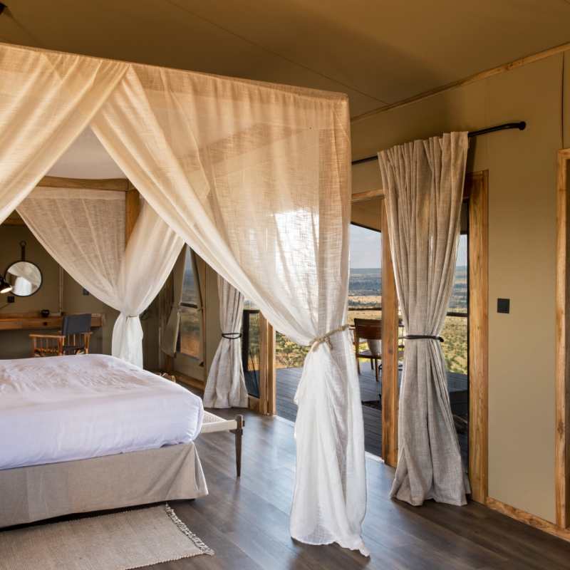 Bedroom at Mpingo ridge 